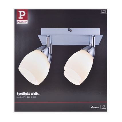 Paulmann 66684 - Spotlámpa WOLBA 4xGU10/10W/230V
