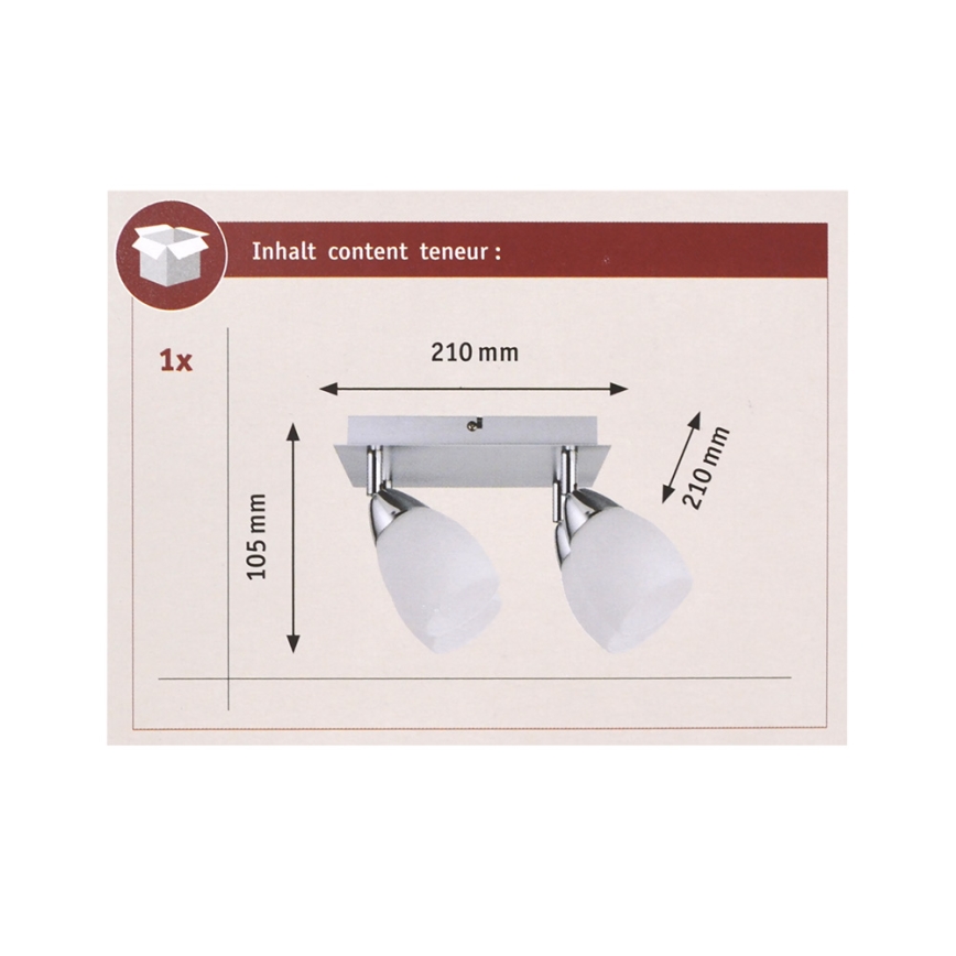 Paulmann 66684 - Spotlámpa WOLBA 4xGU10/10W/230V