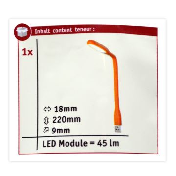 Paulmann 70889 - LED/0,5W Lámpa USB porthoz narancssárga