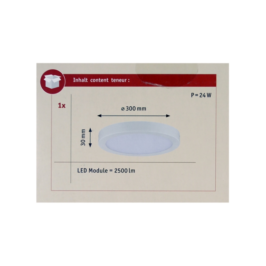 Paulmann 70899 - LED/22W Mennyezeti lámpa ABIA 230V