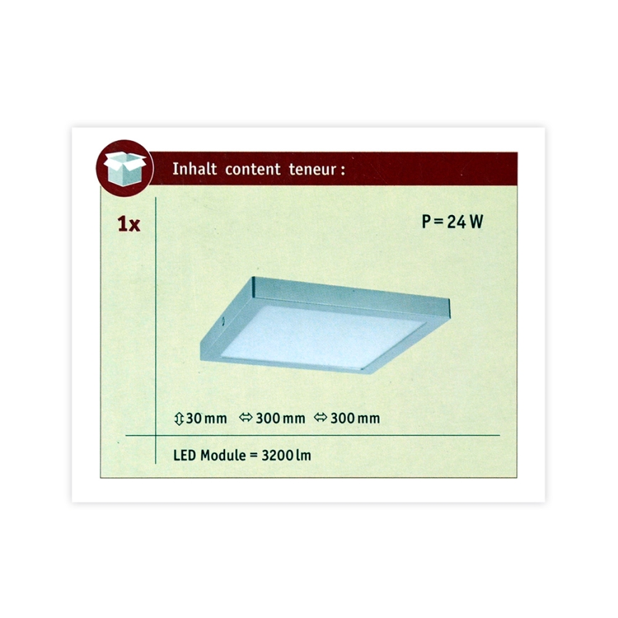 Paulmann 70982 - LED/22W Mennyezeti lámpa ABIA 230V