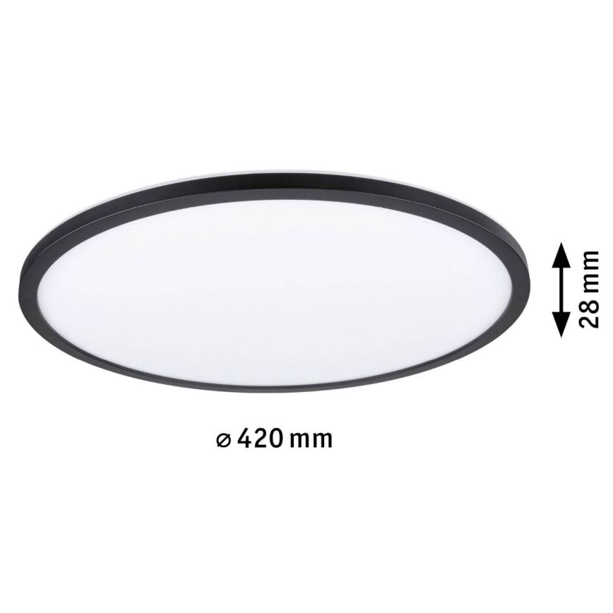 Paulmann 70999 - LED/22W Dimmerelhető ATRIA panel 230V 3000K átmérő 42 cm fekete