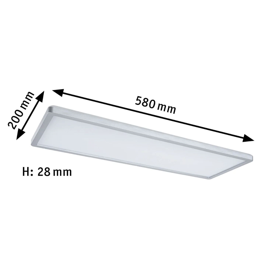 Paulmann 71020 - LED/20W RGBW Dimmerelhető ATRIA panel 230V 4000K 20x58 cm + távirányító