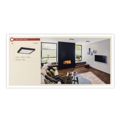 Paulmann 71026 - LED/22W Mennyezeti lámpa ABIA 230V fekete