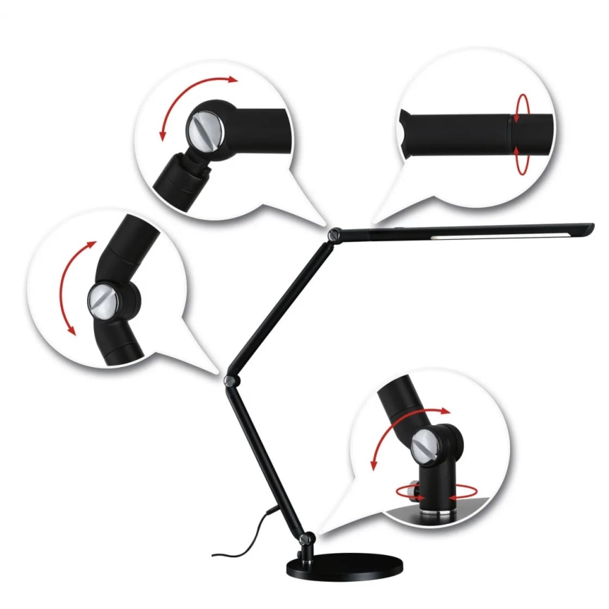Paulmann 78912 - LED/10,6W Állítható fényerejű FLEXBAR asztali lámpa 230V 3000/4000/6500K