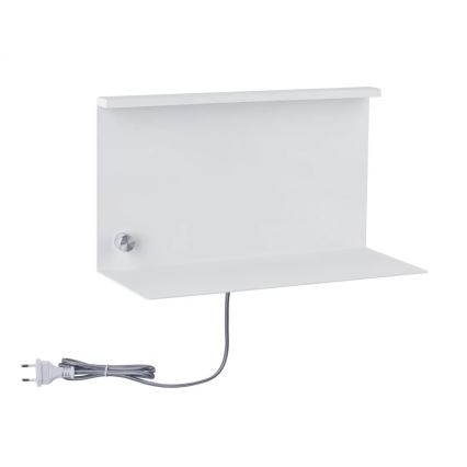 Paulmann 78916 - LED/4,5W Dimmelhető lámpa polccal és USB-vel JARINA 230V fehér