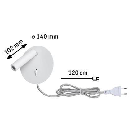 Paulmann 78917 - LED/3,2W Fali lámpa TABARI 230V fehér