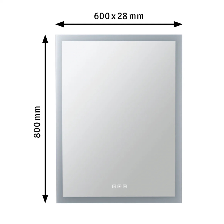 Paulmann 78951 - LED/22W IP44 Dimmelhető fürdőszobai fűtött tükör háttérvilágítással 230V