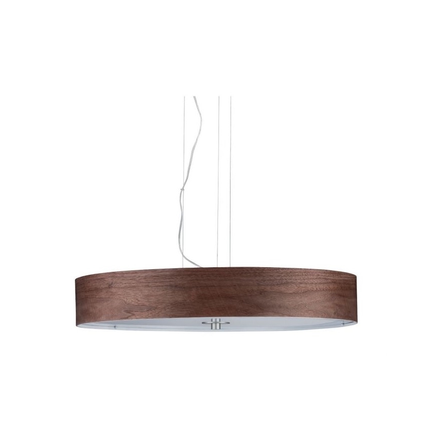 Paulmann 79686 - 3xE27/20W Csillár zsinóron NEORDIC LISKA 230V dió