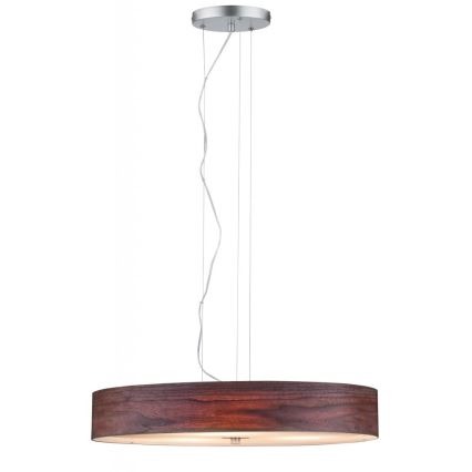 Paulmann 79686 - 3xE27/20W Csillár zsinóron NEORDIC LISKA 230V dió