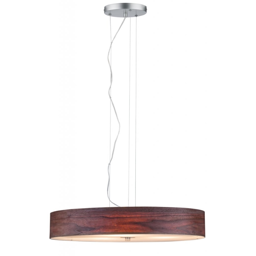 Paulmann 79686 - 3xE27/20W Csillár zsinóron NEORDIC LISKA 230V dió