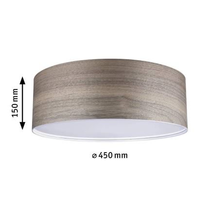 Paulmann 79687 - 3xE27/20W Mennyezeti lámpa NEORDIC LISKA 230V dió