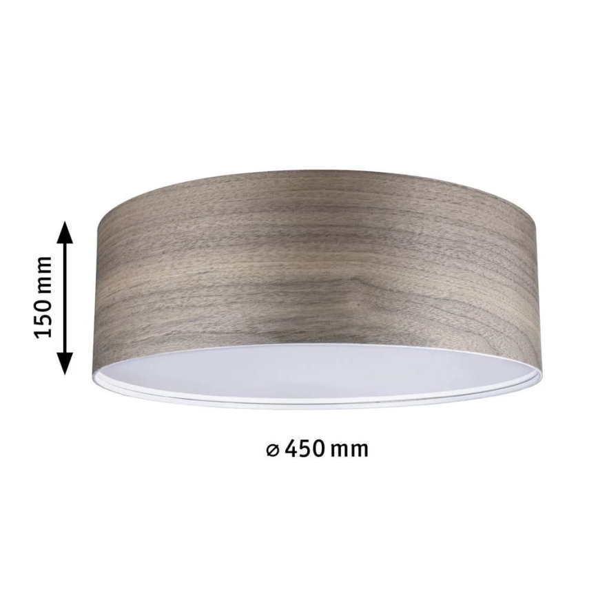 Paulmann 79687 - 3xE27/20W Mennyezeti lámpa NEORDIC LISKA 230V dió