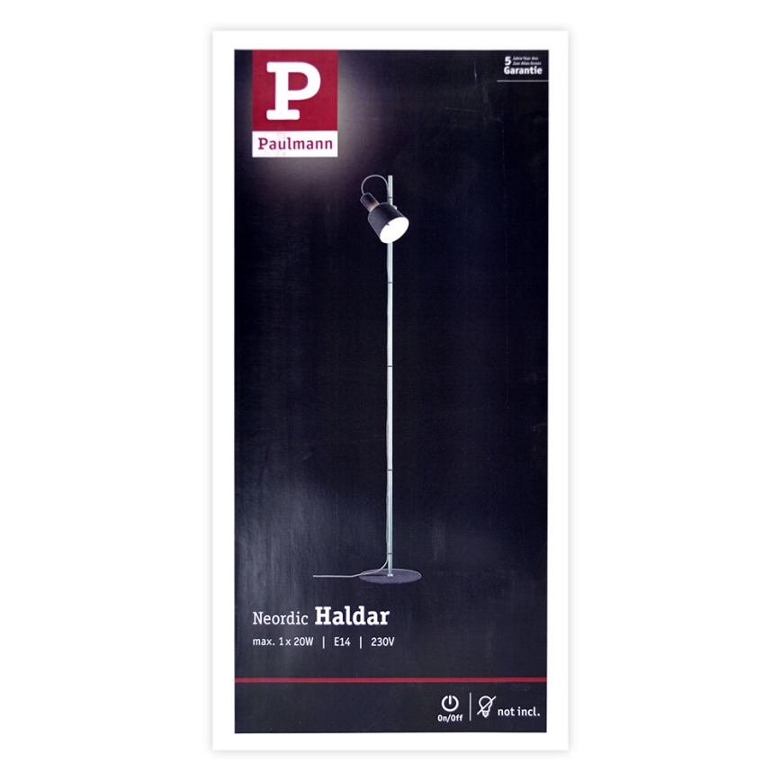 Paulmann 79692 - Asztali lámpa HALDAR 1xE14/20W/230V