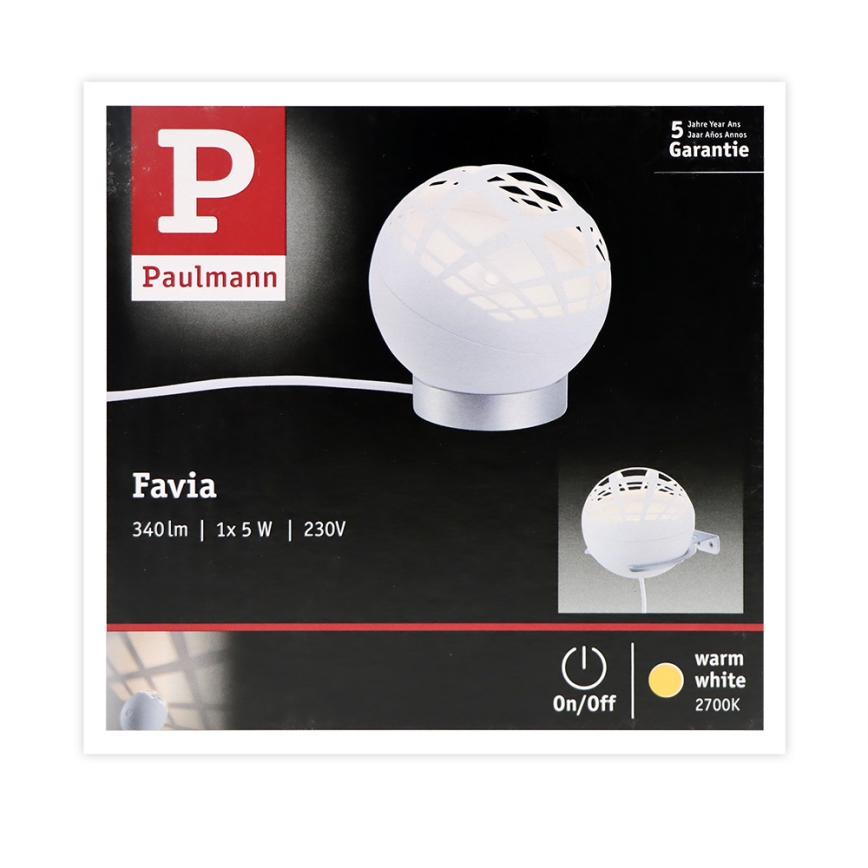 Paulmann 79697 - LED/6W Asztali lámpa FAVIA 230V