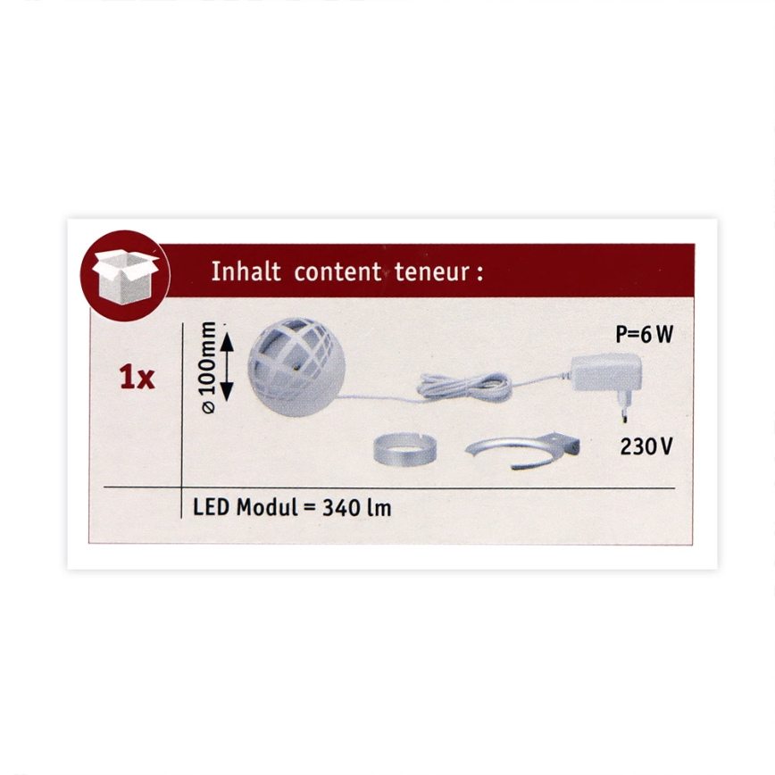 Paulmann 79697 - LED/6W Asztali lámpa FAVIA 230V