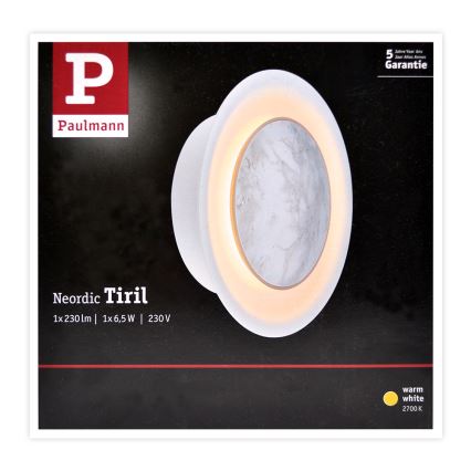 Paulmann 79700 - LED/6,5W Fali lámpa TIRIL 230V