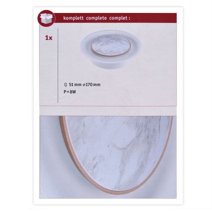 Paulmann 79700 - LED/6,5W Fali lámpa TIRIL 230V