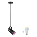 Paulmann 79766 - LED RGBW 1xE27/9W kábeles csillár LAVEA 230V fekete