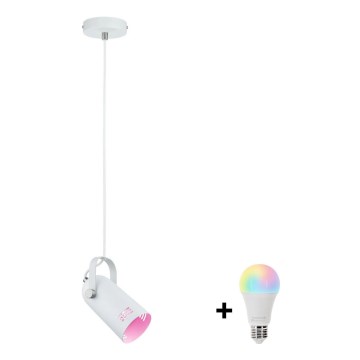 Paulmann 79767 - LED RGBW 1xE27/12W Kábeles függeszték LAVEA 230V fehér