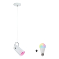 Paulmann 79767 - LED RGBW 1xE27/9W Kábeles függeszték LAVEA 230V fehér