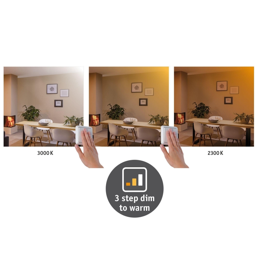 Paulmann 79801 - LED/13W Mennyezeti lámpa CARPO 230V 2300/2500/3000K