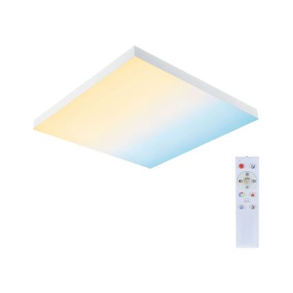 Paulmann 79910 - LED/31W RGBW Fényerőszabályozható mennyezeti lámpatest LORIA 230V 3000-6500K 59,5x59,5 cm fehér + távirányító