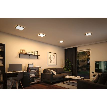 Paulmann 79920 - LED/11,2W Fényerőszabályozható panel ATRIA 230V 3000K 19x19 cm fekete