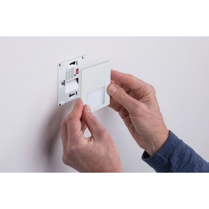 Paulmann 80002 - LED/1W lépcsővilágító érzékelővel TSARO 230V ólom/fehér