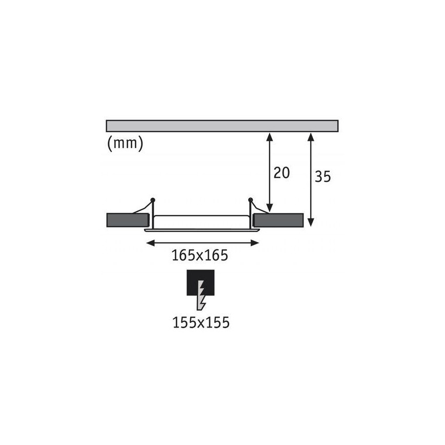 Paulmann 92077 - LED/12W IP44 Fürdőszobai beépíthető lámpa QUAL 230V 4000K