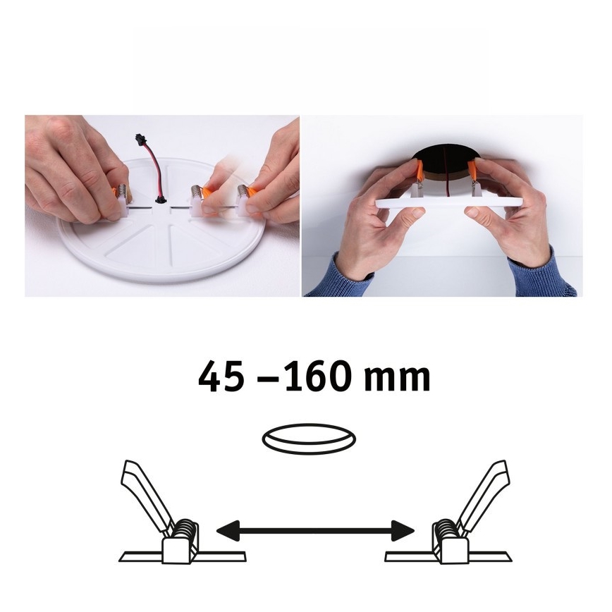 Paulmann 92389 - LED/17W IP44 Fürdőszobai beépíthetó lámpa VARIFIT 230V