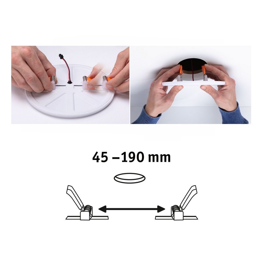 Paulmann 92392 - LED/17,5W IP44 Fürdőszobai beépíthetó lámpa VARIFIT 230V