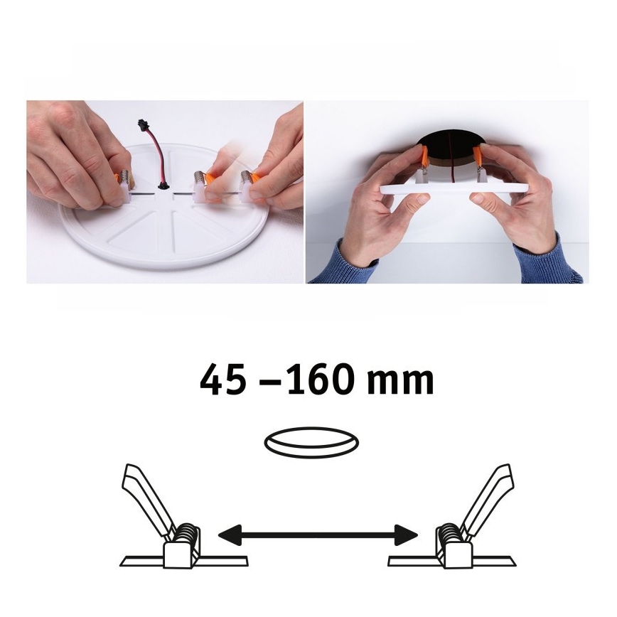 Paulmann 92395 - LED/17W IP44 Fürdőszobai beépíthetó lámpa VARIFIT 230V