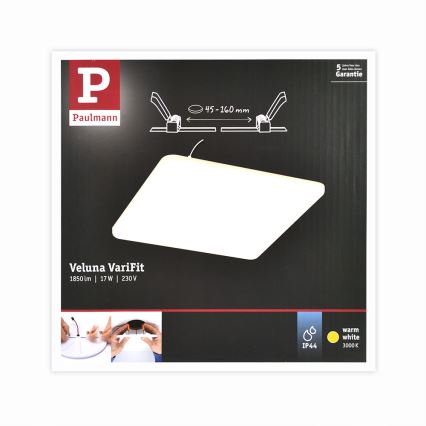 Paulmann 92395 - LED/17W IP44 Fürdőszobai beépíthetó lámpa VARIFIT 230V