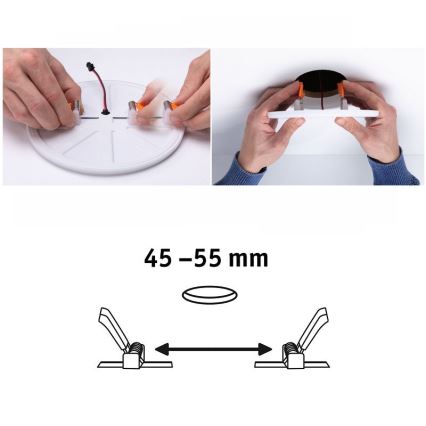 Paulmann 92396 - LED/4,5W IP44 Fürdőszobai beépíthetó lámpa VARIFIT 230V