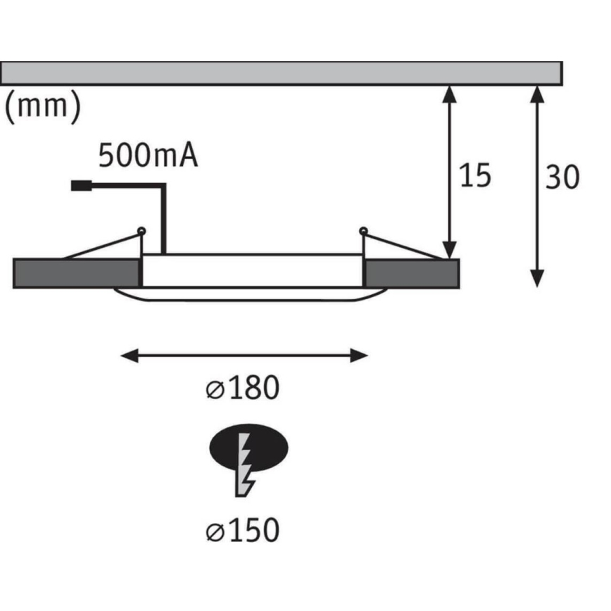 Paulmann 92801 - LED/9W IP65 Fürdőszobai beépíthető lámpa WARM DIM 230V 2000K/3000K/4000K