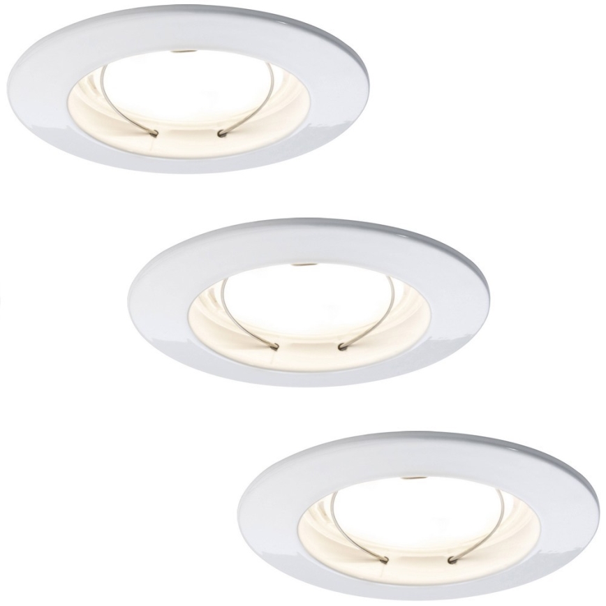 Paulmann 92823 - KÉSZLET 3x LED beépíthető lámpa COIN 3xLED/7W/230V