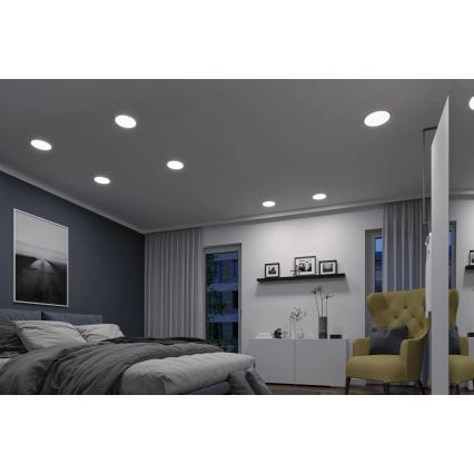 Paulmann 93046 - LED/16W IP44 Dimmelhető fürdőszobai süllyesztett mennyezeti lámpa AREO 230V 3000-6500K átm. 23 cm matt króm