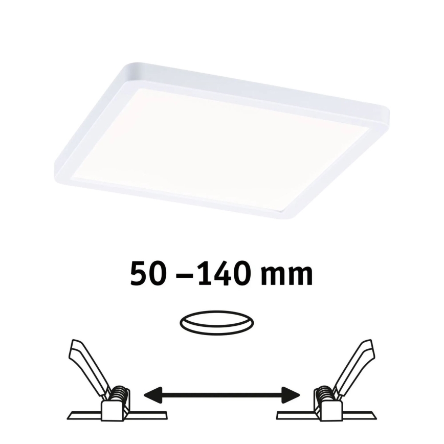 Paulmann 93059 - LED/13W IP44 Dimmelhető fürdőszobai besüllyesztett mennyezeti lámpatest AREO 230V 17,5x17,5 cm fehér
