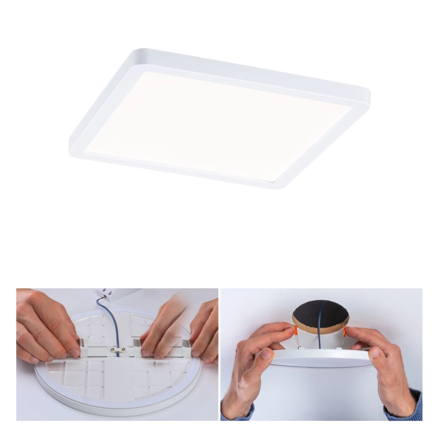 Paulmann 93059 - LED/13W IP44 Dimmelhető fürdőszobai besüllyesztett mennyezeti lámpatest AREO 230V 17,5x17,5 cm fehér