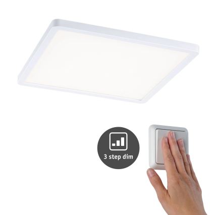 Paulmann 93060 - LED/16W IP44 fényerőszabályozható fürdőszobai süllyesztett lámpa AREO 230V 23x23 cm fehér