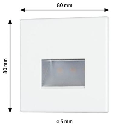 Paulmann 93093 - LED/1,2W EDGE lépcsővilágítás 230V