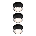 Paulmann 93383 - KÉSZLET 3xLED/6W IP44 Dimmelhető ürdőszobai fügesztett mennyezeti lámpa GIL 230V