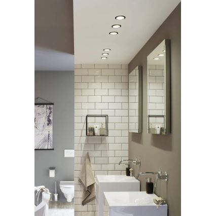 Paulmann 93408 - KÉSZLET 3xLED/6,5W IP44 Dimmelhető fürdőszobai beépíthető lámpa COLE 230V