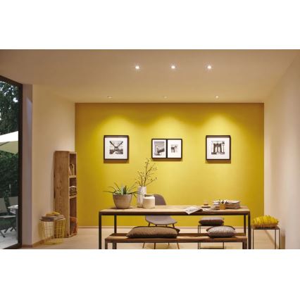 Paulmann 93485 - 3xLED/6W IP23 készlet, szabályozható fürdőszobai beépíthető lámpa NOVA 230V