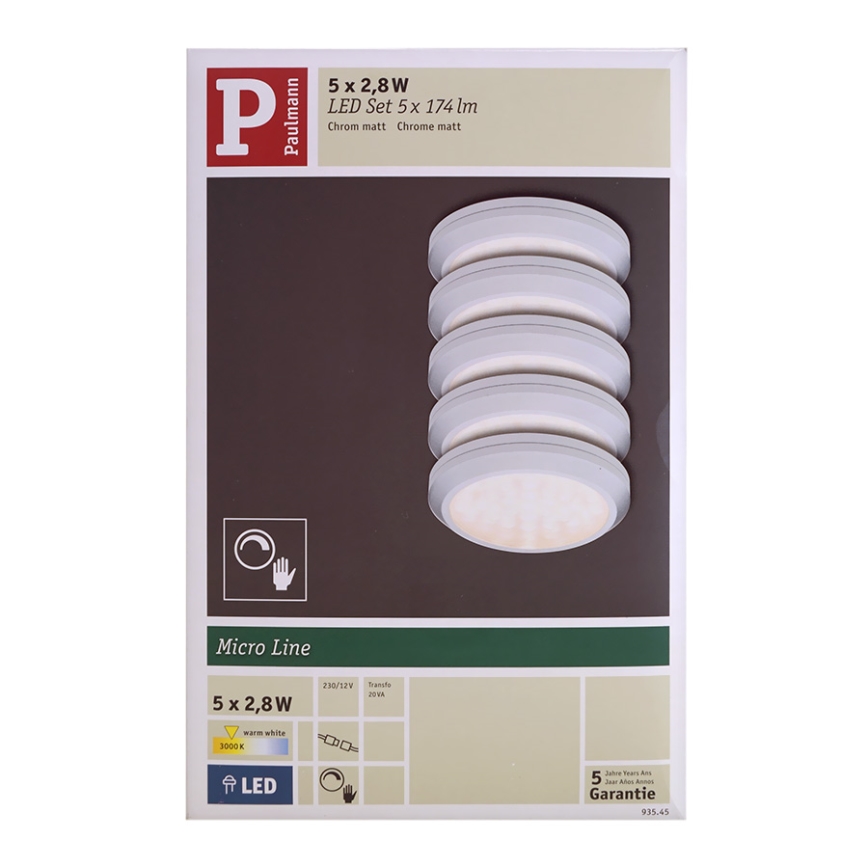 Paulmann 93545 - LED Dimmelhető mennyezeti lámpa MICRO LED/2,8W/230V