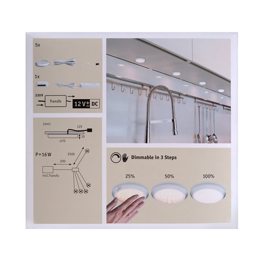 Paulmann 93545 - LED Dimmelhető mennyezeti lámpa MICRO LED/2,8W/230V