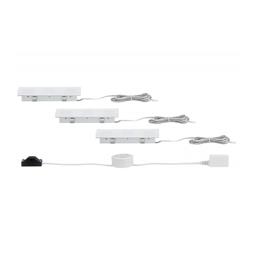 Paulmann 93577 - KÉSZLET 3x LED beépíthető spotlámpa FLEECY 3xLED/3,6W/230V