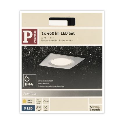 Paulmann 93611 - LED-GU10/7W IP44 Dimmelhető fürdőszobai lámpa NOVA 230V