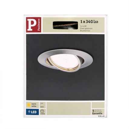 Paulmann 93849 - LED-GU10/4,5W/230V Beépíthető lámpa PREMIUM LINE 230V